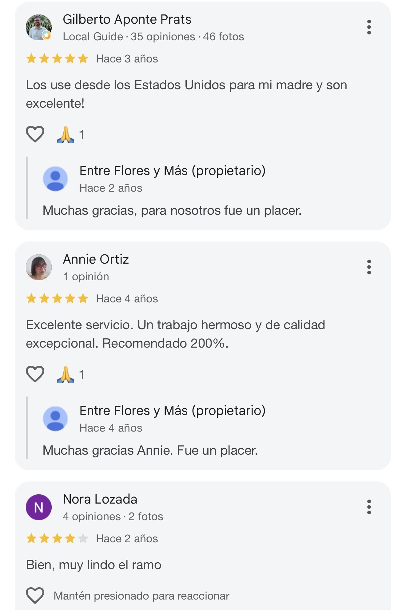 Reseñas de Gilberto Aponte Prats y Annie Ortiz